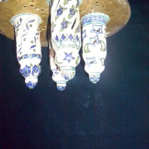 mosque brass and ceramic light_3